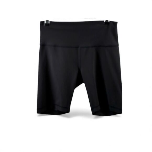 Lululemon Wunder Under High Rise Biker Shorts in Black Womens Size 10 - Picture 1 of 6